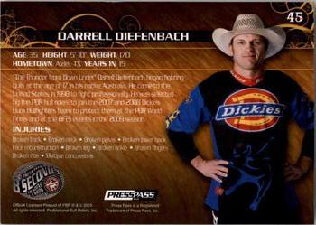 2010 Press Pass 8 Seconds #45 Darrell Diefenbach Back
